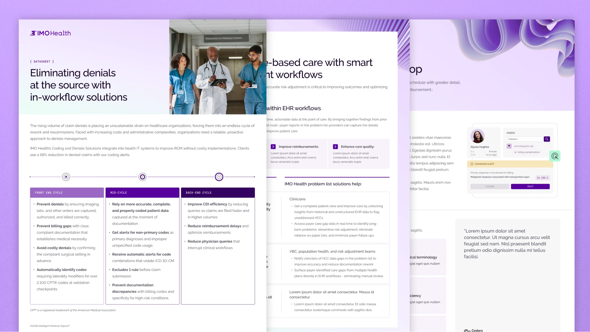 IMO Health Platform UI Shot 1