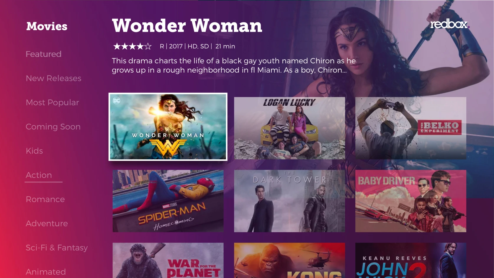Wireframe: Dark Mode TV Show Details